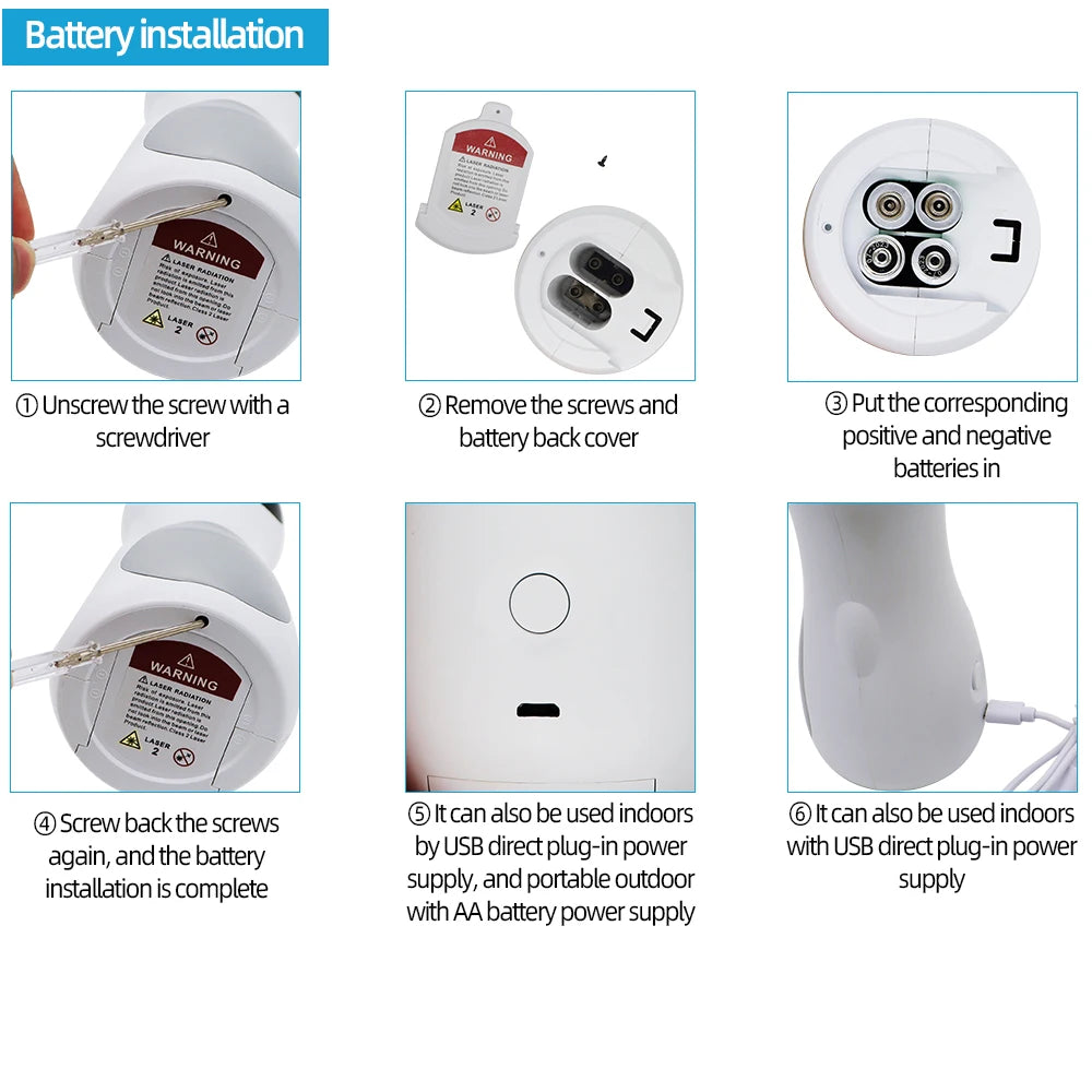 Automatic Cat Toys Smart Interactive Teasing Laser Funny LED Laser Rotating Pet Electronics Cat Toy USB Charge Cat Accessories