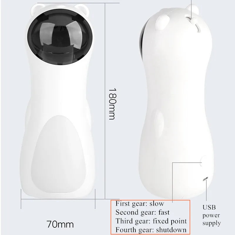 Automatic Cat Toys Smart Interactive Teasing Laser Funny LED Laser Rotating Pet Electronics Cat Toy USB Charge Cat Accessories