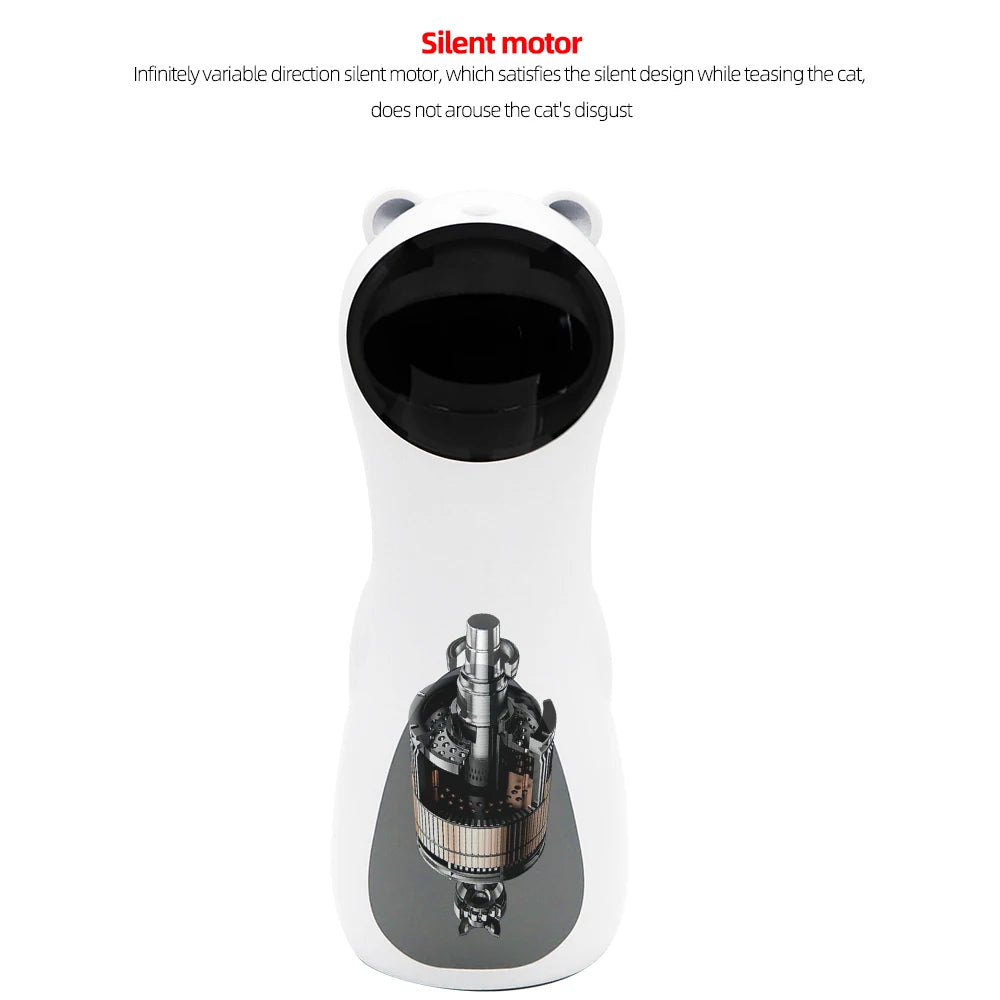 Automatic Cat Toys Smart Interactive Teasing Laser Funny LED Laser Rotating Pet Electronics Cat Toy USB Charge Cat Accessories