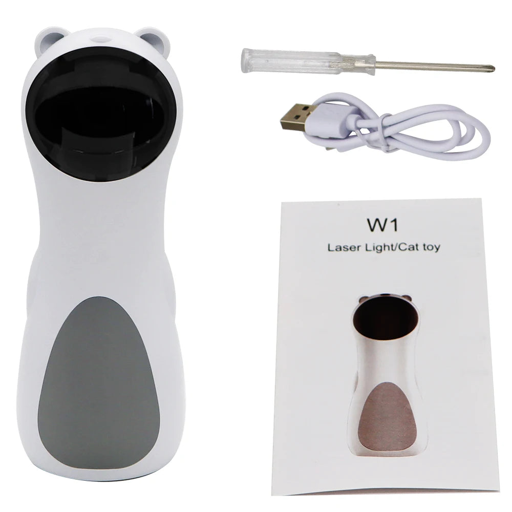 Automatic Cat Toys Smart Interactive Teasing Laser Funny LED Laser Rotating Pet Electronics Cat Toy USB Charge Cat Accessories