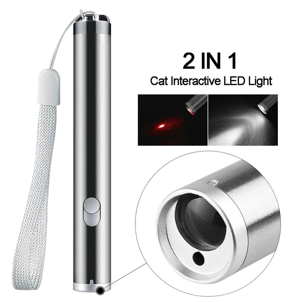 Battery Laser Pointer Cat Dog Toy - Safe Pet & Child Gift, Durable for Indoor Outdoor Play (Batteries Not Included)