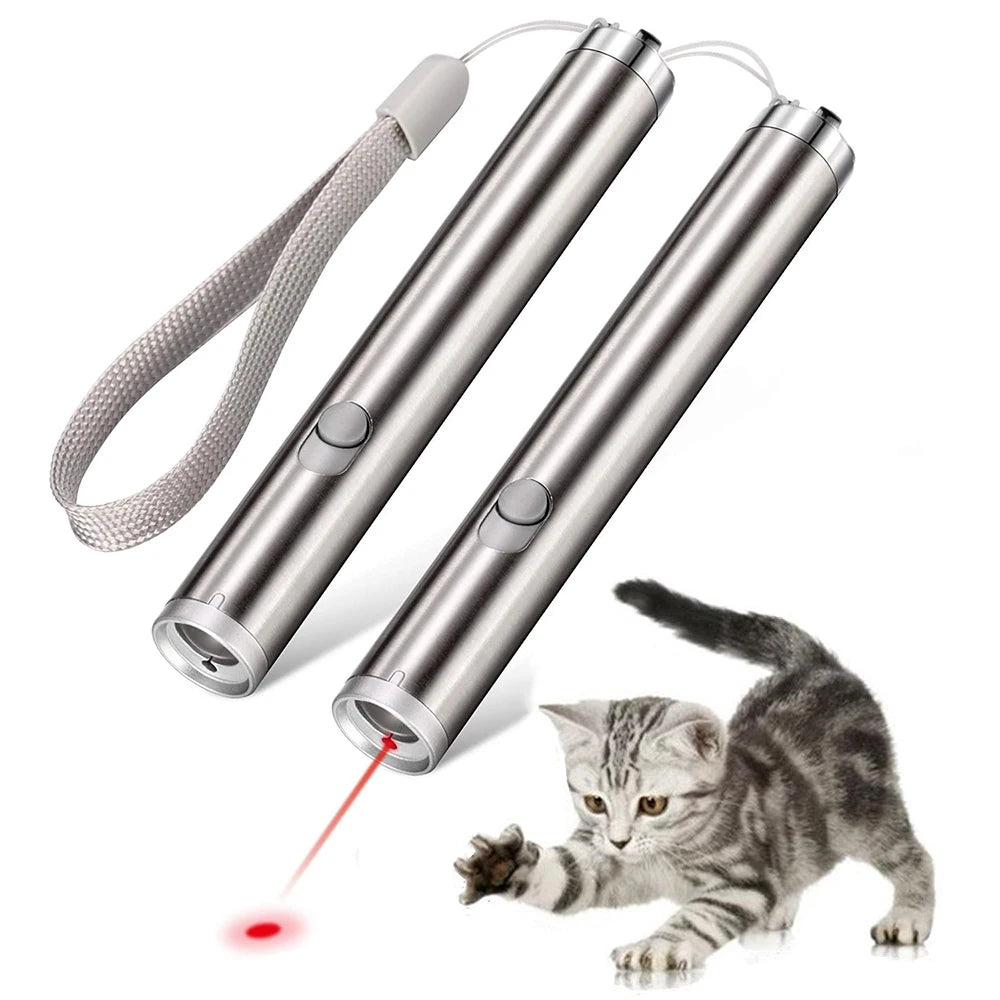 Battery Laser Pointer Cat Dog Toy - Safe Pet & Child Gift, Durable for Indoor Outdoor Play (Batteries Not Included)