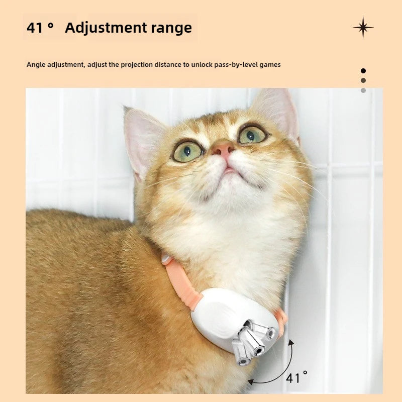 Laser Cat Collar Teasing Cat Electric USB Charging Kitten Automatic Cats Toy Smart Laser Teasing Cat Interactive Toy