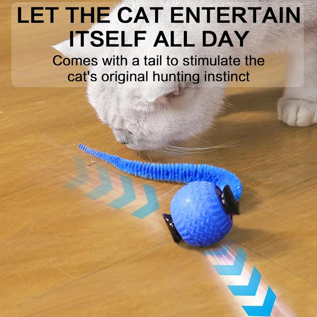Automatic Rotating Smart Obstacle Avoidance LED Interactive Cat Toy 360 Degree Pet Playful Teasing Ball